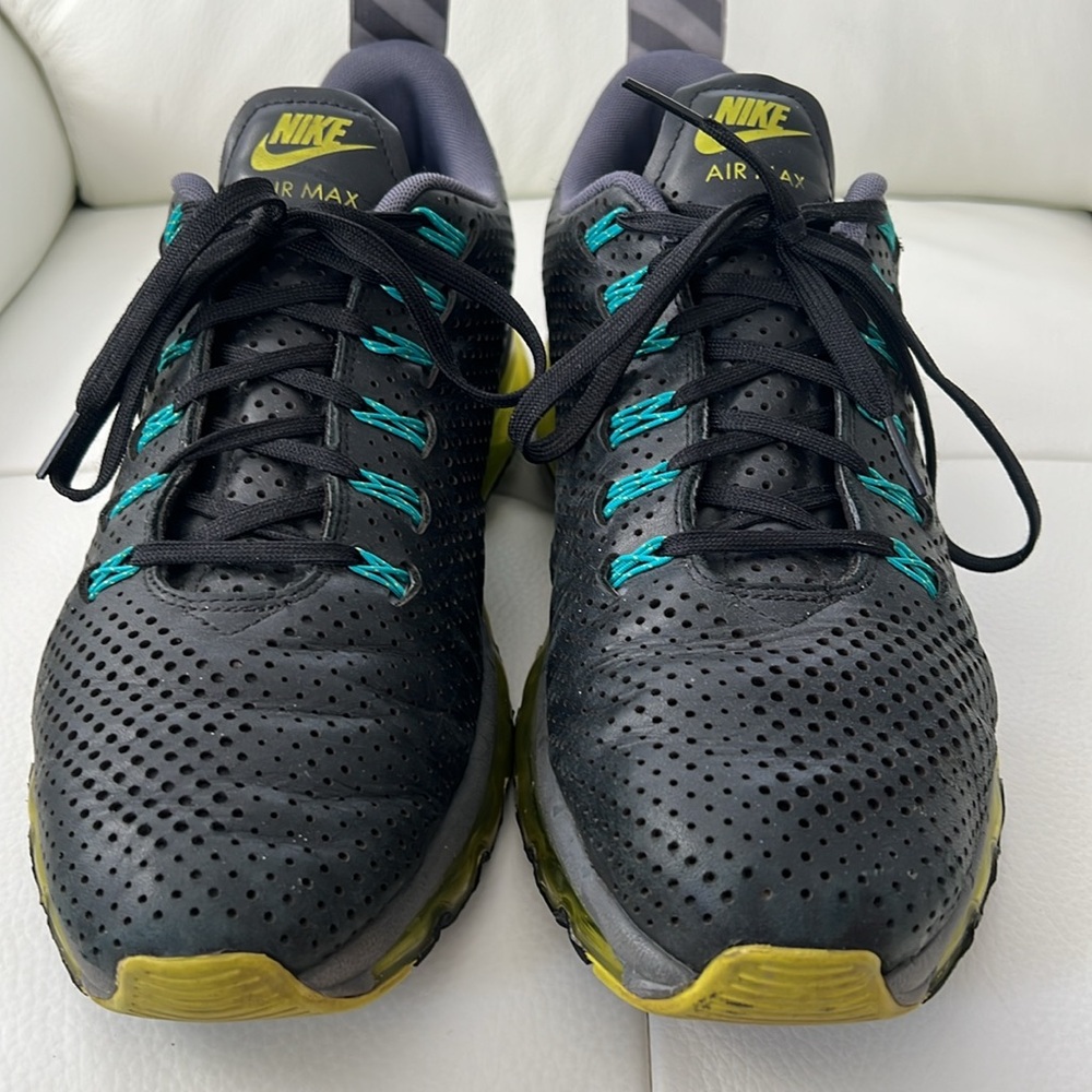 Air Max Motion Black Volt Mens Sz 11.5 EUC 631767-003 - Picture 4 of 17